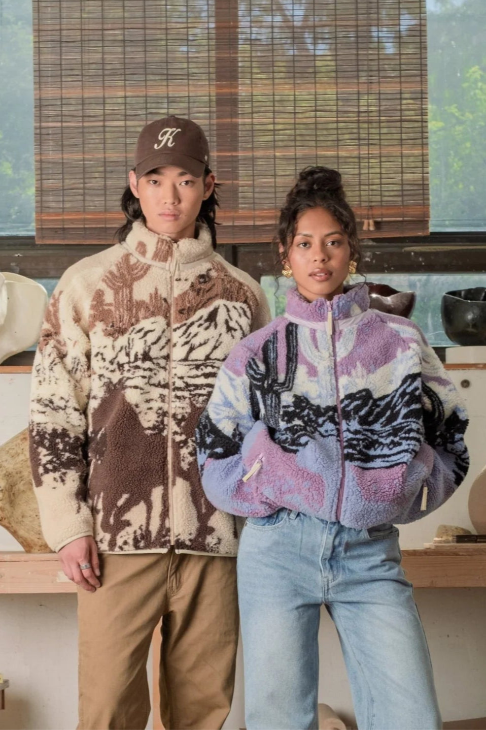 Kuwalla Sherpa Fleece Jacket (Sunset Stallion)