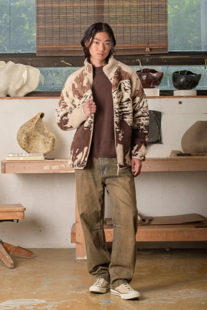 Kuwalla Sherpa Fleece Jacket (Desert Stallion)