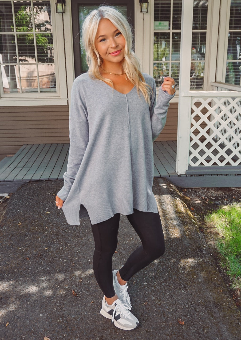 Comfy As Can Be Sweater (Heather Grey)