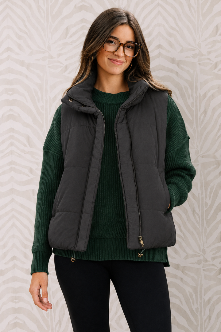 Zen Puffer Vest (Black)