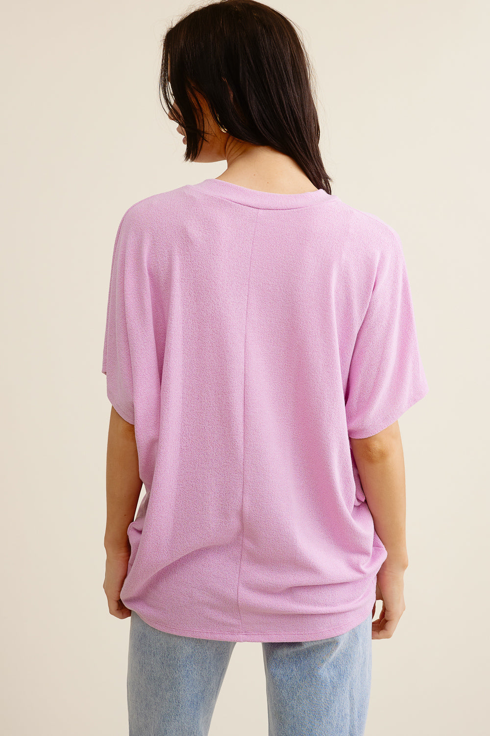 Jolie Slouchy Dolman Tee (Orchid)