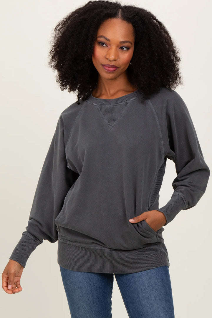 Zen French Terry Sweatshirt (Charcoal)