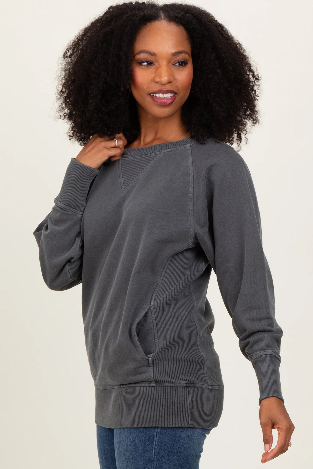 Zen French Terry Sweatshirt (Charcoal)