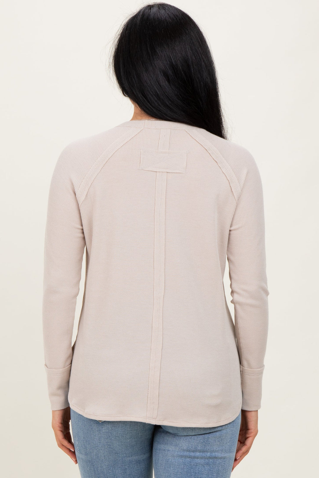 Zen Relaxed Waffle Top (Light Mocha)