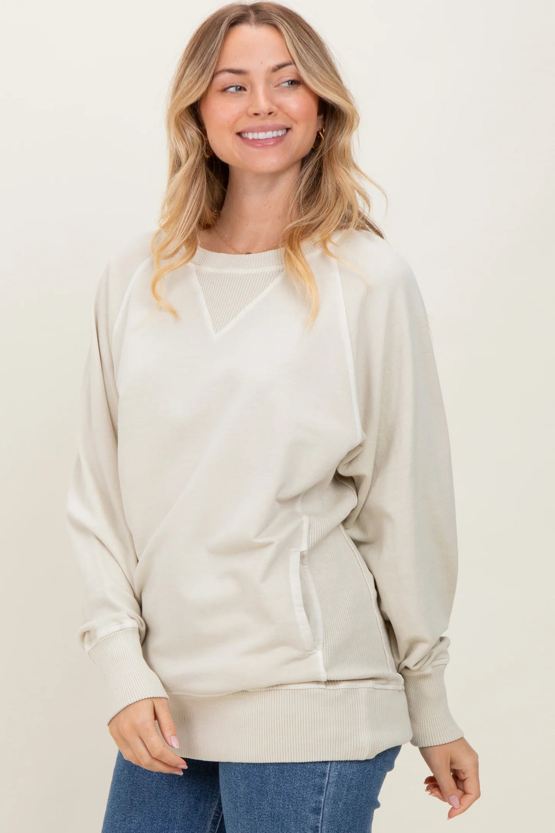 Zen French Terry Sweatshirt (Sand Beige)