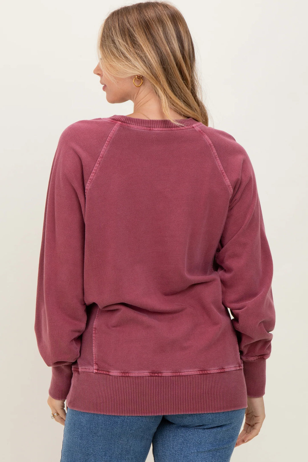 Zen French Terry Sweatshirt (Cabernet)