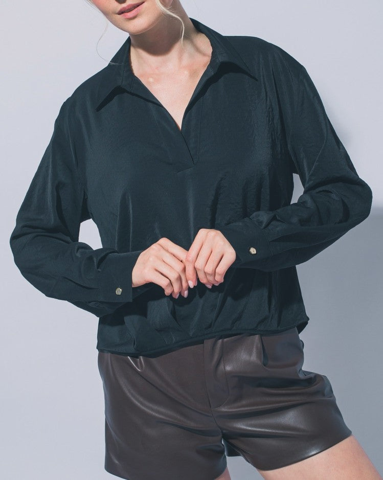 Love Tree Celeste Blouse (Black)