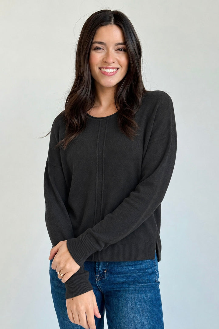 Zen Aubrey Knit Sweater (Black)
