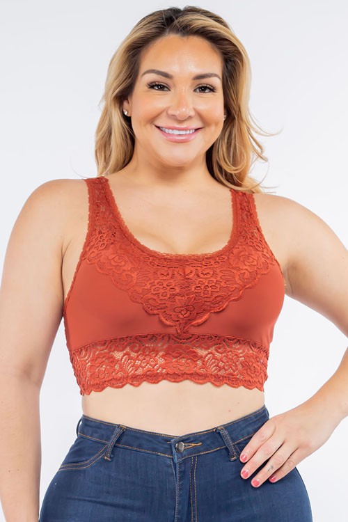 Seamless Lace Bralette (7 colours)