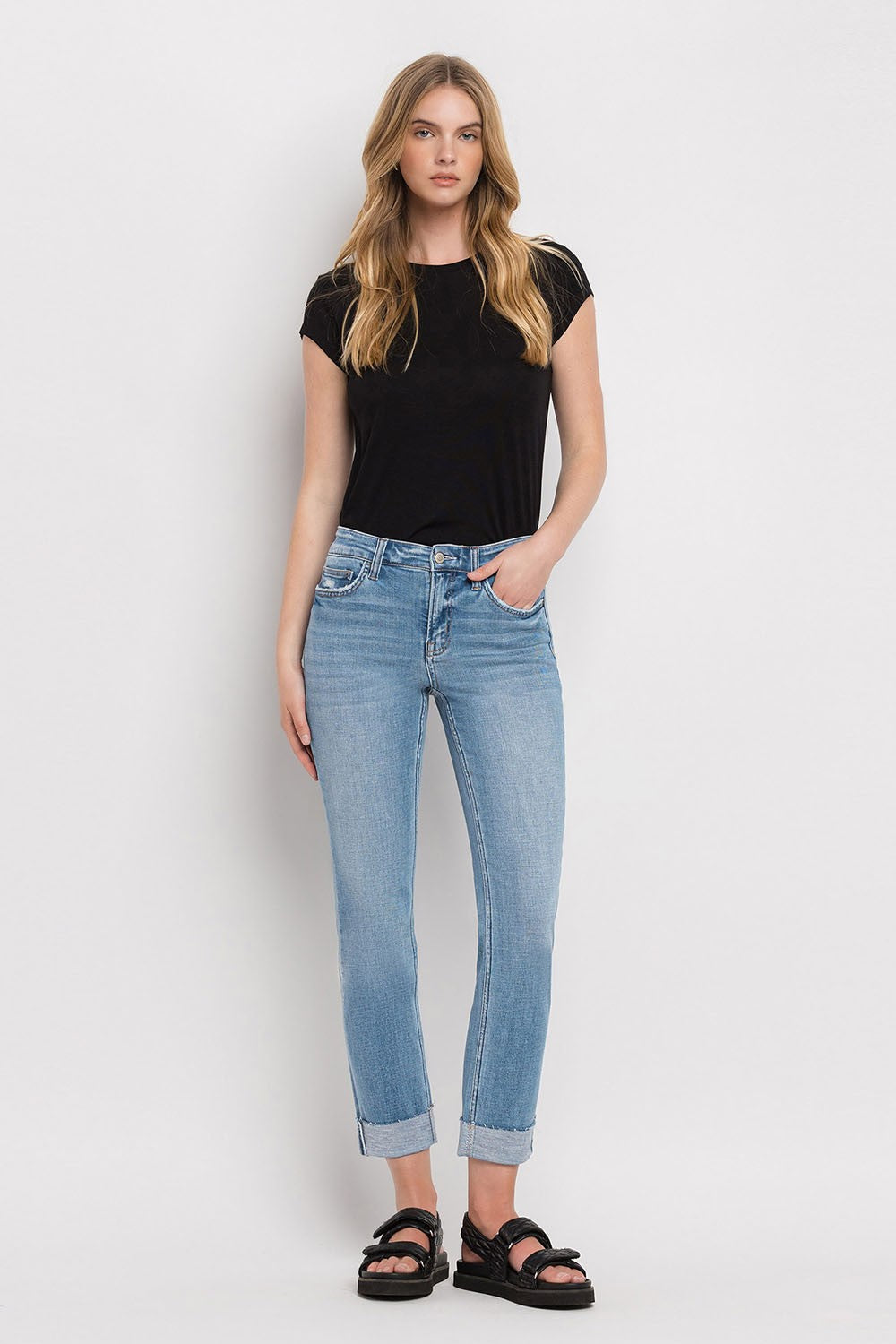 Flying Monkey Mid Rise Ankle Jean