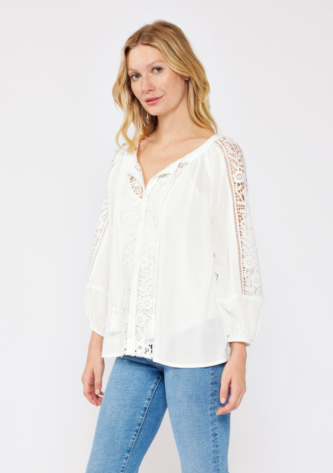 Lovestitch Asher Lace Blouse (Cream)