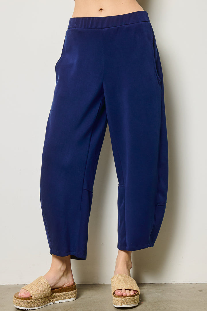 Jolie Scuba Barrel Lounge Pants (Navy)