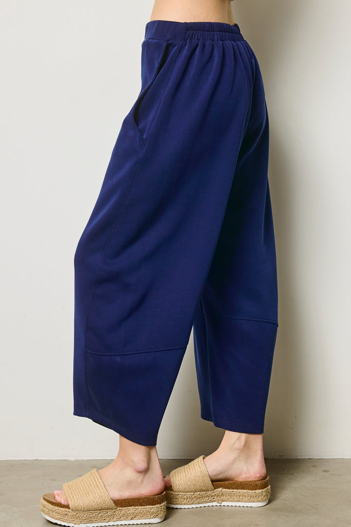 Jolie Scuba Barrel Lounge Pants (Navy)