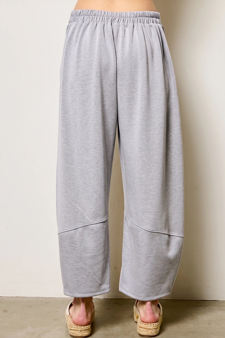 Jolie Scuba Barrel Lounge Pants (Heather Grey)