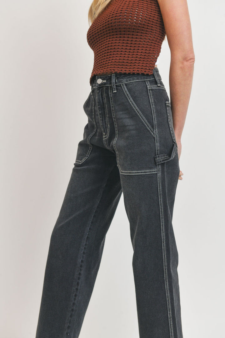 Just Black Carpenter Pant (Washed Black)