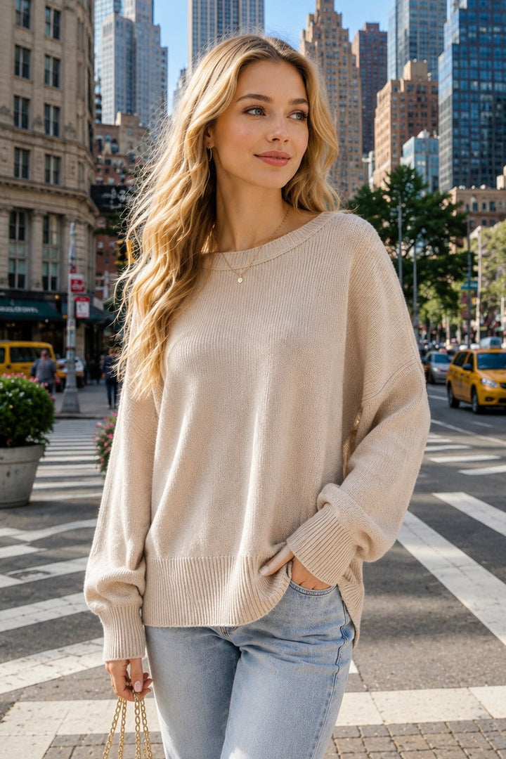 My Cozy At Home Sweater (Beige)