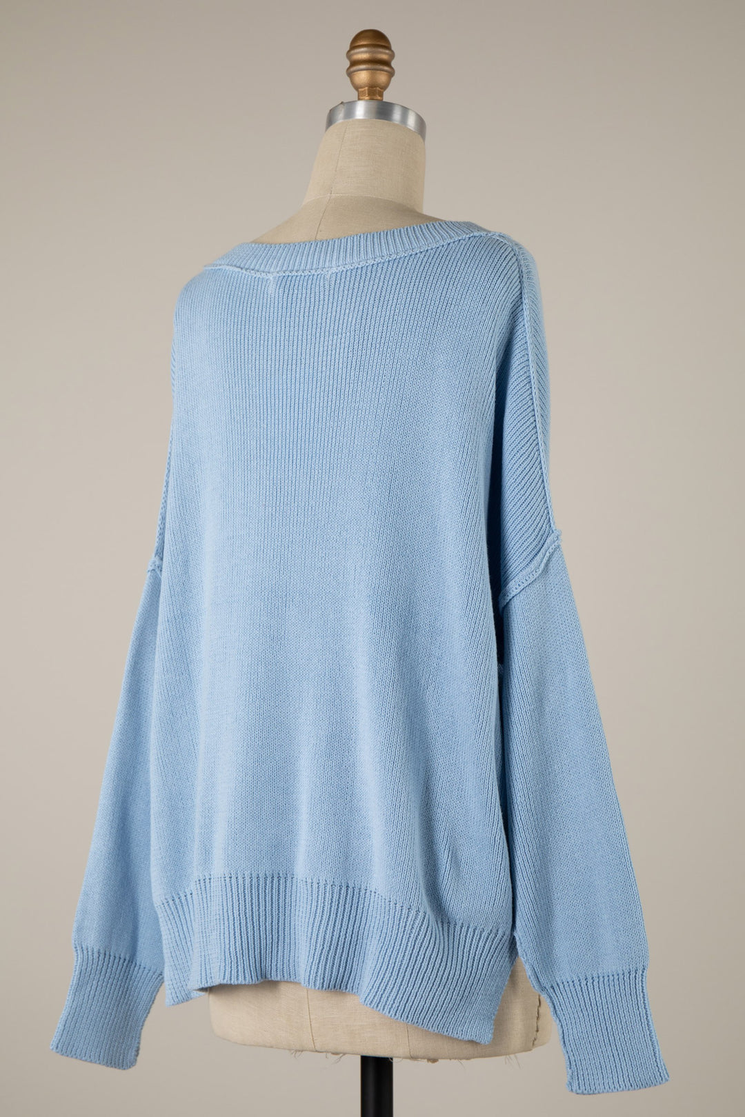 My Cozy At Home Sweater (Light Blue)