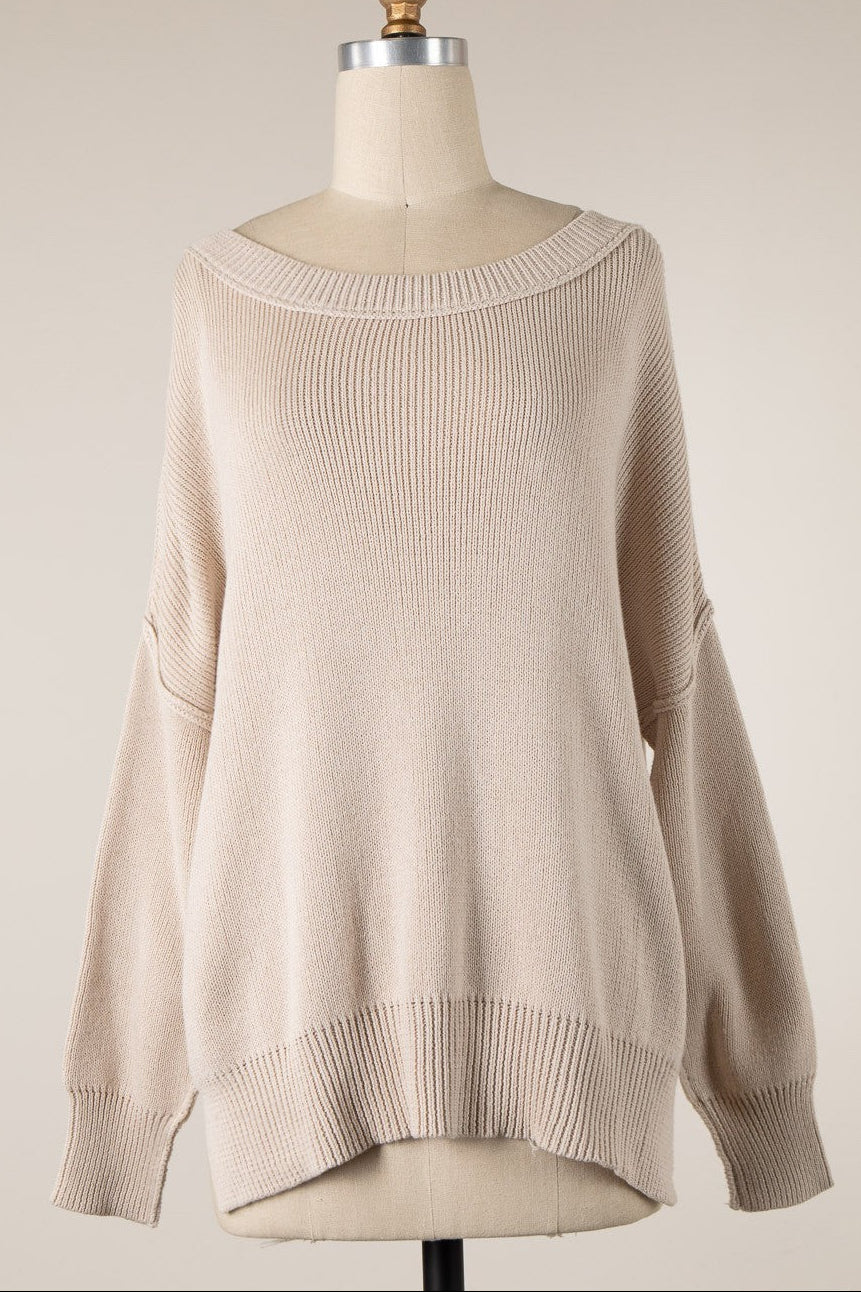 My Cozy At Home Sweater (Beige)