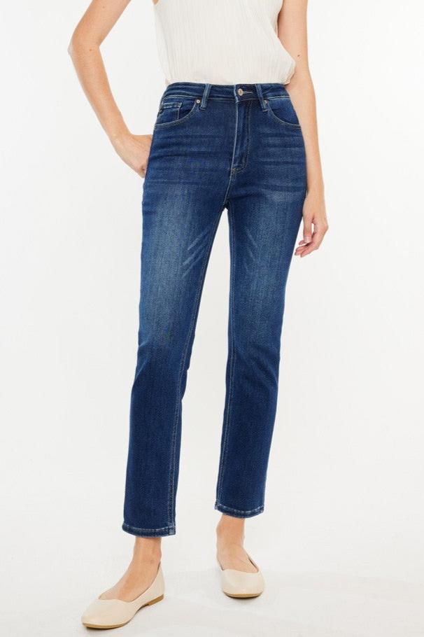 Kancan Adaline Slim Leg Jean (Dark Wash)