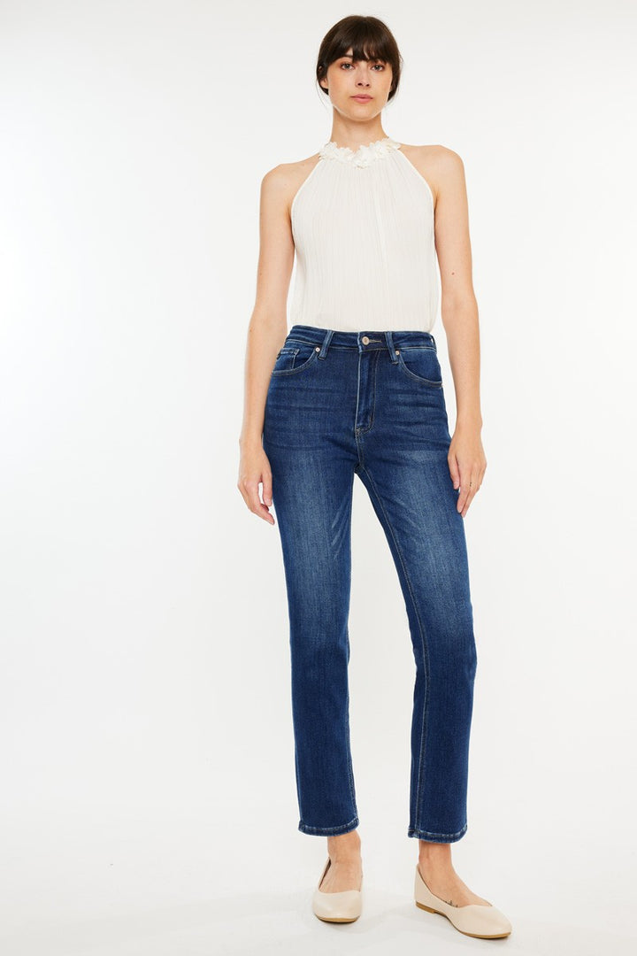 Kancan Adaline Slim Leg Jean (Dark Wash)