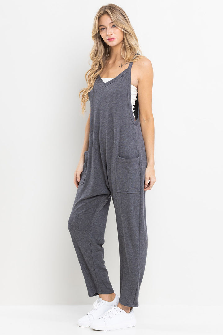 Ces Femme Waffle Knit Jumper (Charcoal)