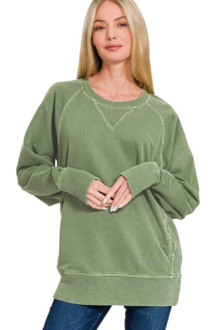 Zen French Terry Sweatshirt (Olive)