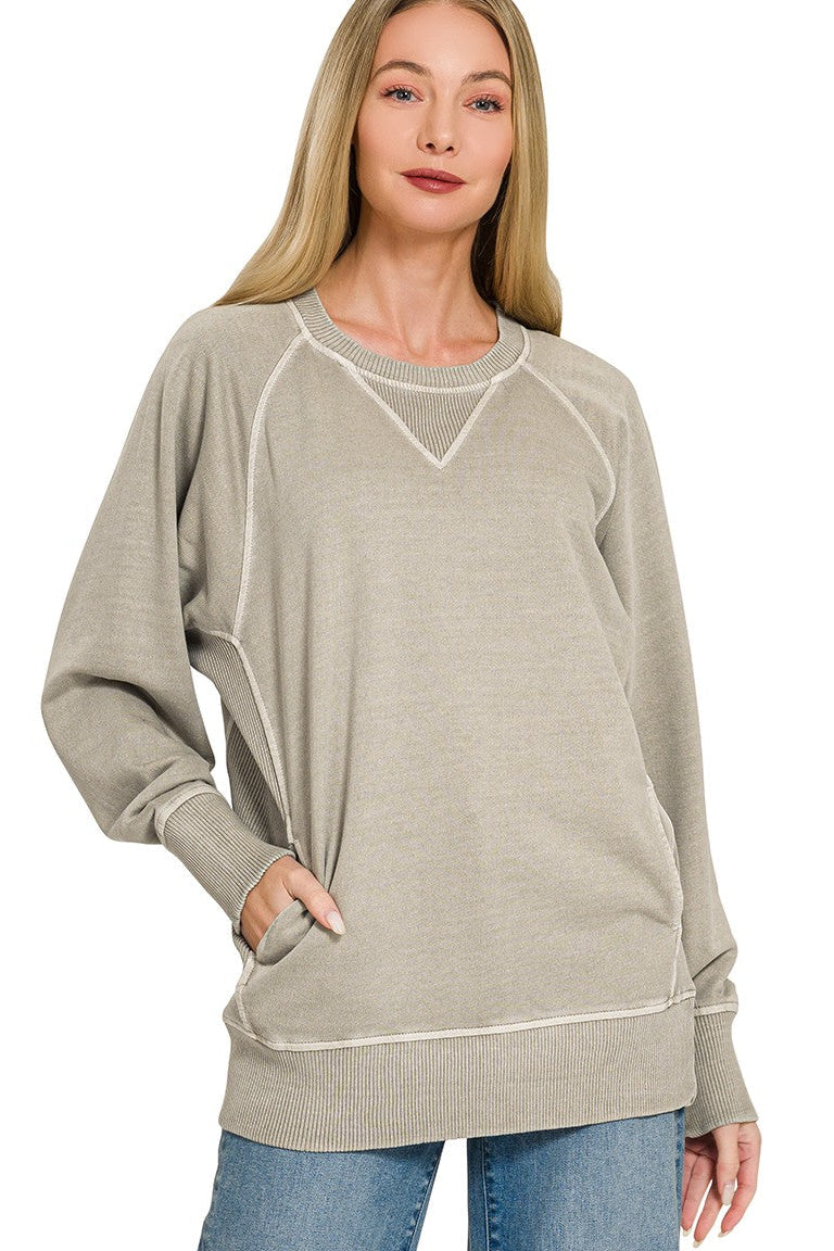 Zen French Terry Sweatshirt (Ash Mocha)
