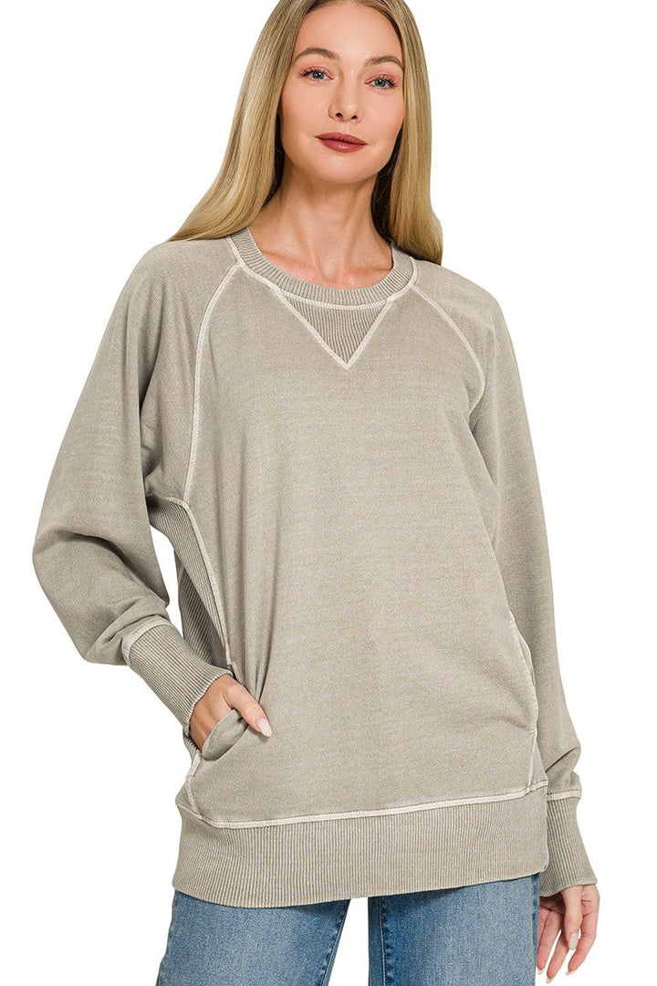 Zen French Terry Sweatshirt (Ash Mocha)