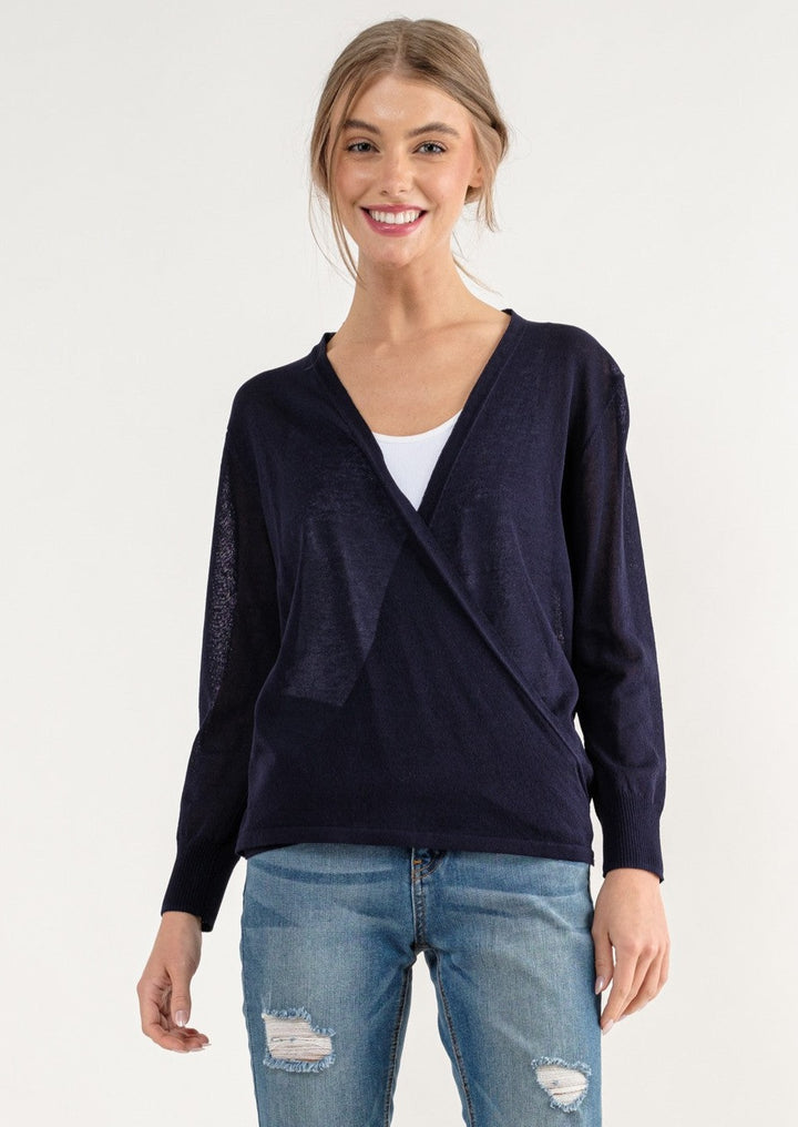 Cielo Multi Tie Cardigan (Navy)