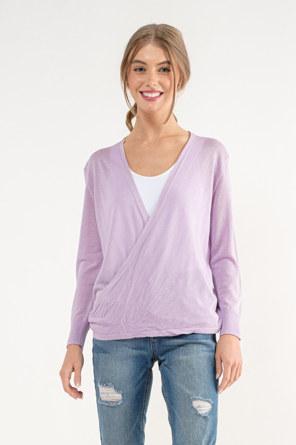 Cielo Multi Tie Cardigan (Lavender)