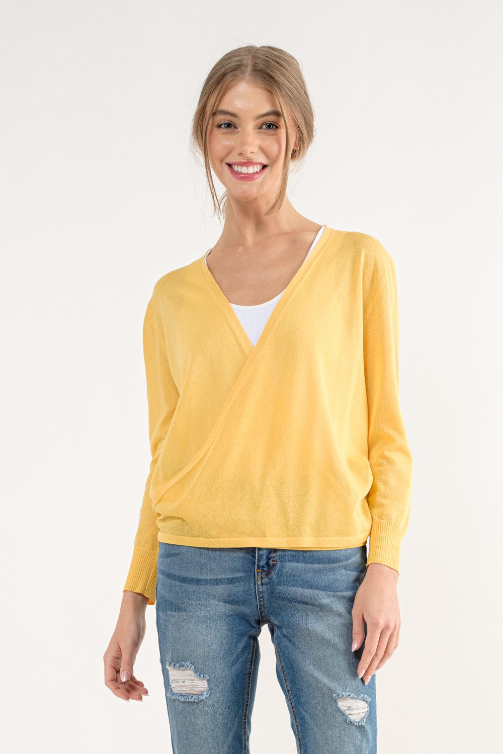 Cielo Multi Tie Cardigan (Yellow)