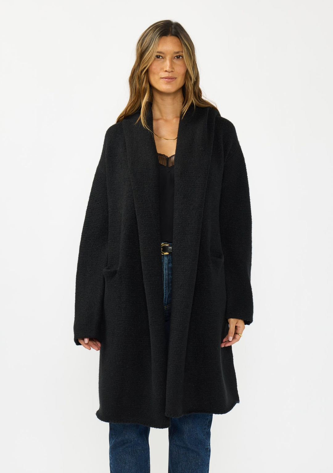 Lovestitch Coatigan (Black)
