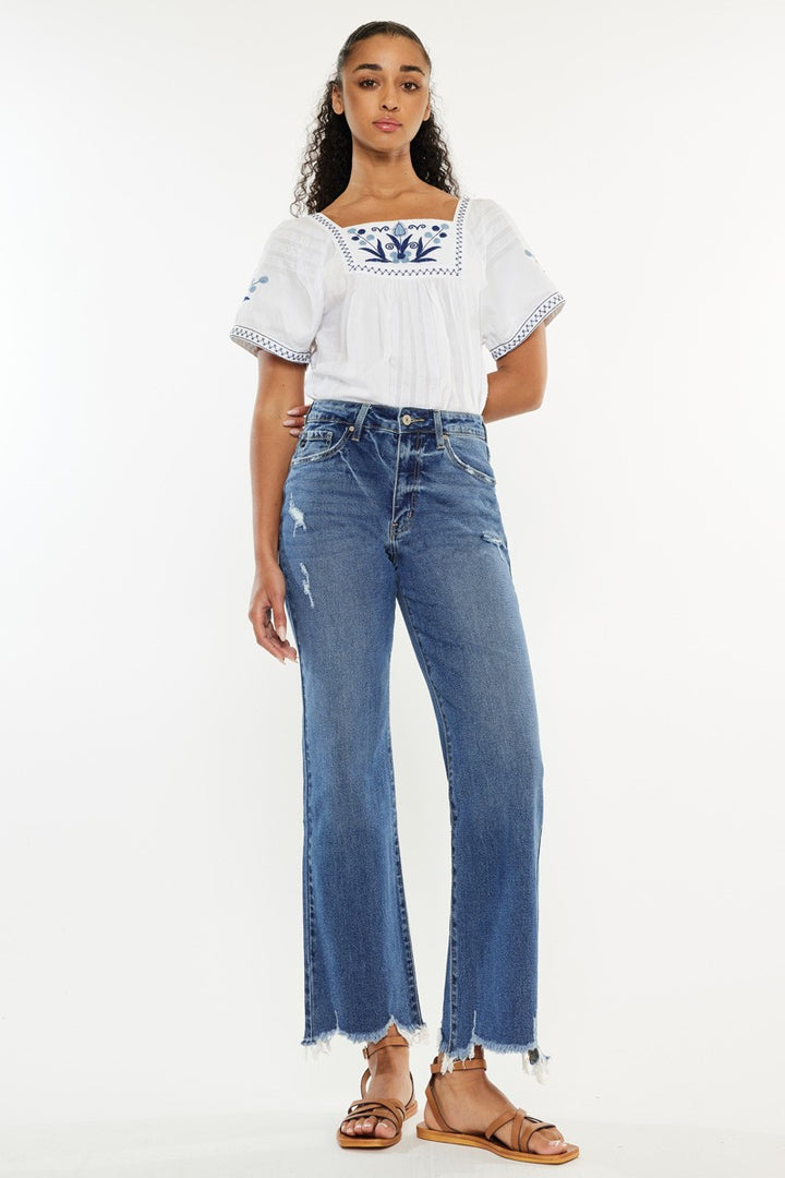 Kancan Rowan Wide Leg Jean