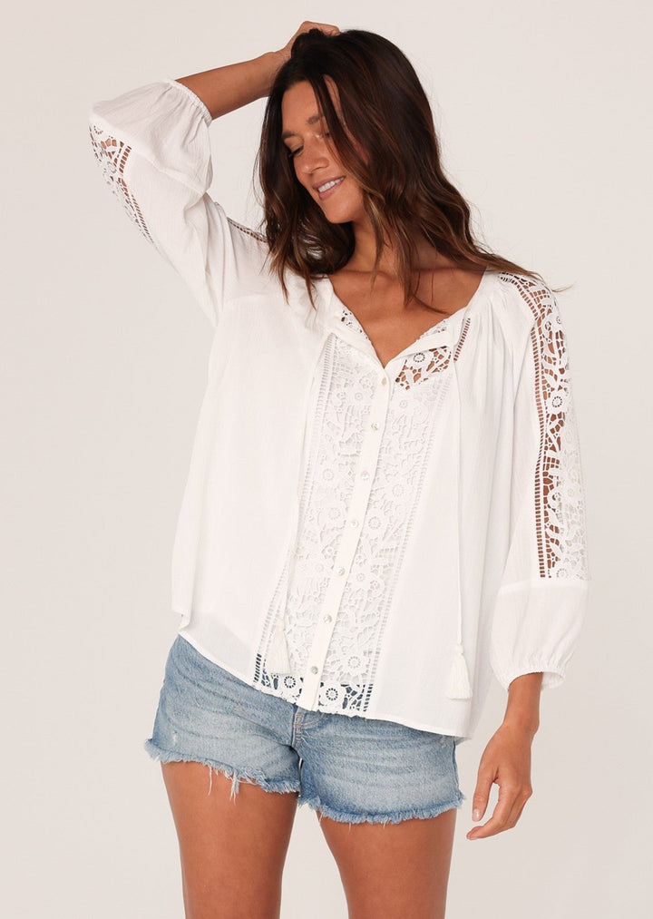 Lovestitch Asher Lace Blouse (Cream)