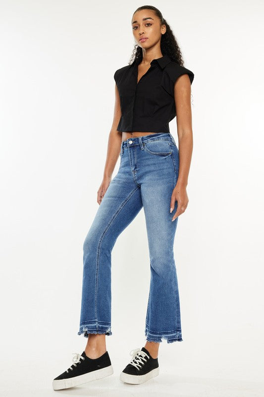 Kancan Bootcut Flare Jean (Mid Wash)