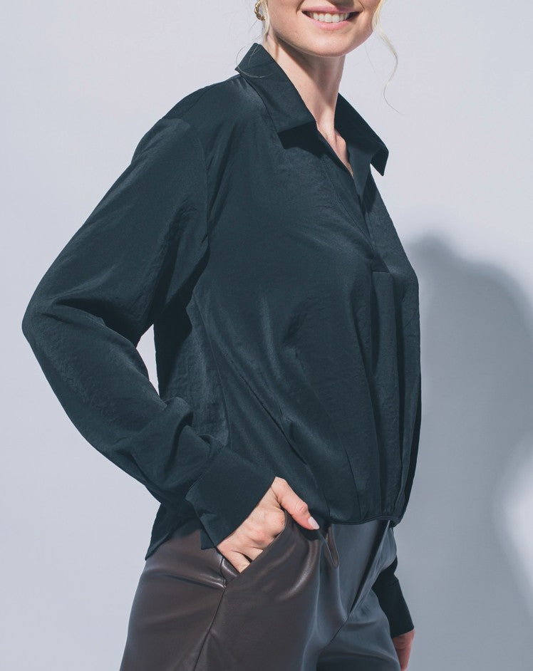 Love Tree Celeste Blouse (Black)