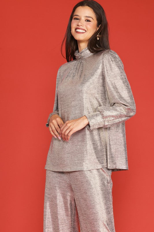 Skies Are Blue Glitter Blouse