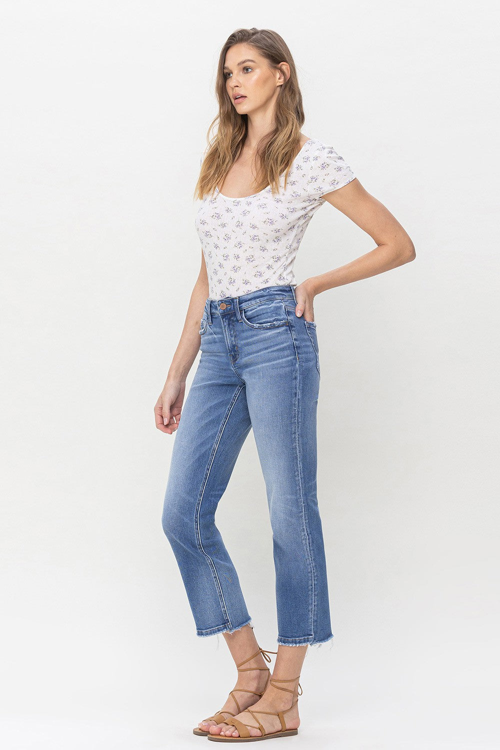 Flying Monkey Mid Rise Straight Leg Jean