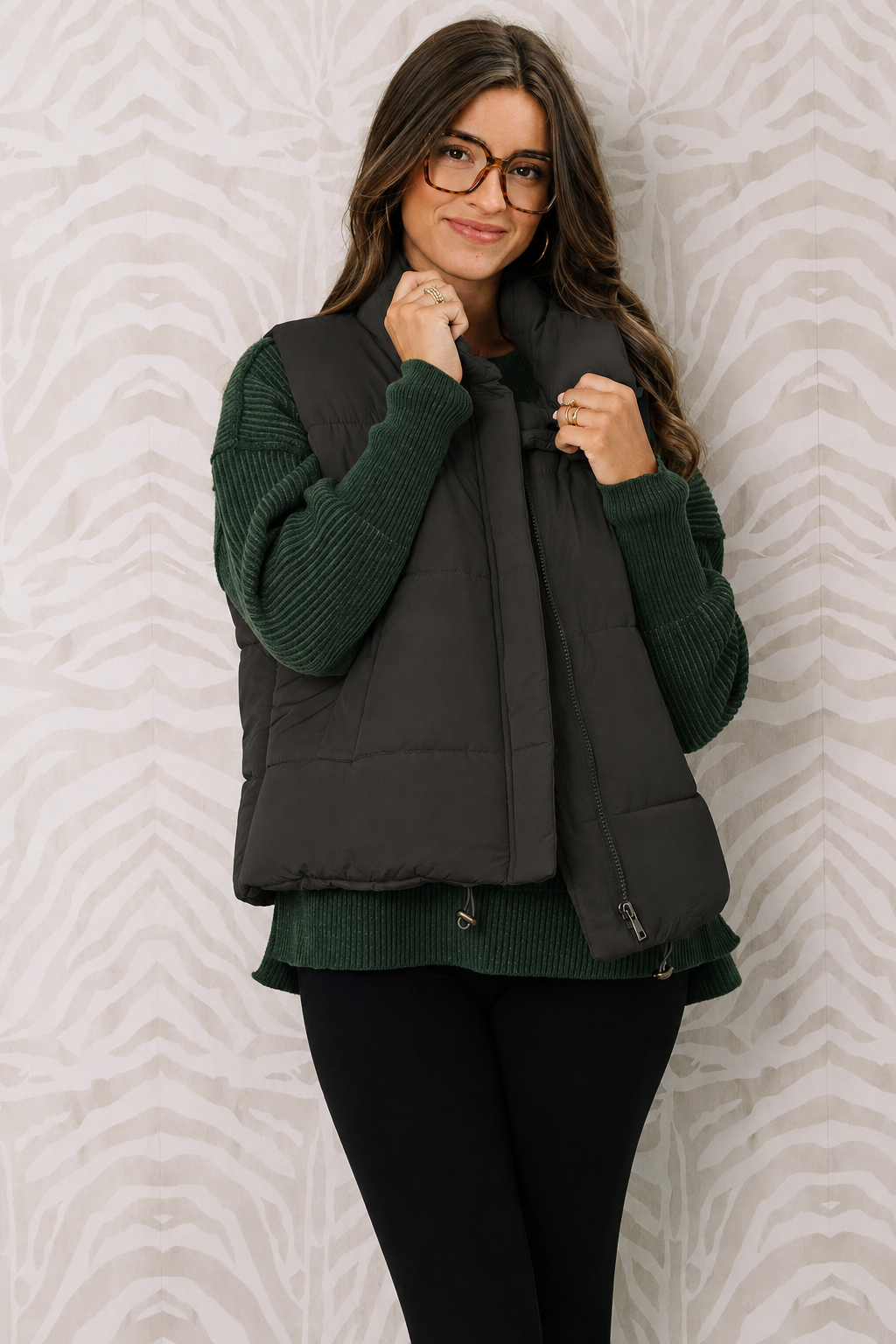 Zen Puffer Vest (Black)