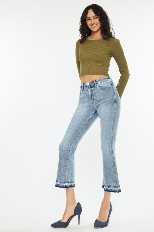 Kancan Eden Crop Flare Jean