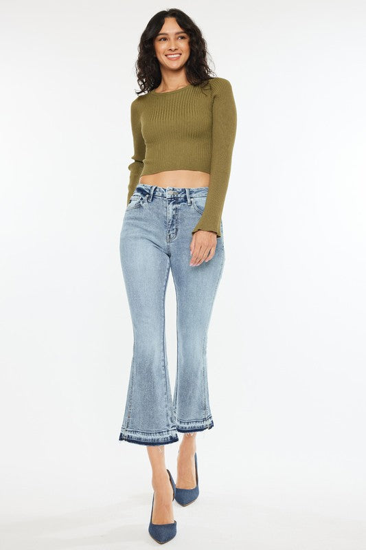 Kancan Eden Crop Flare Jean