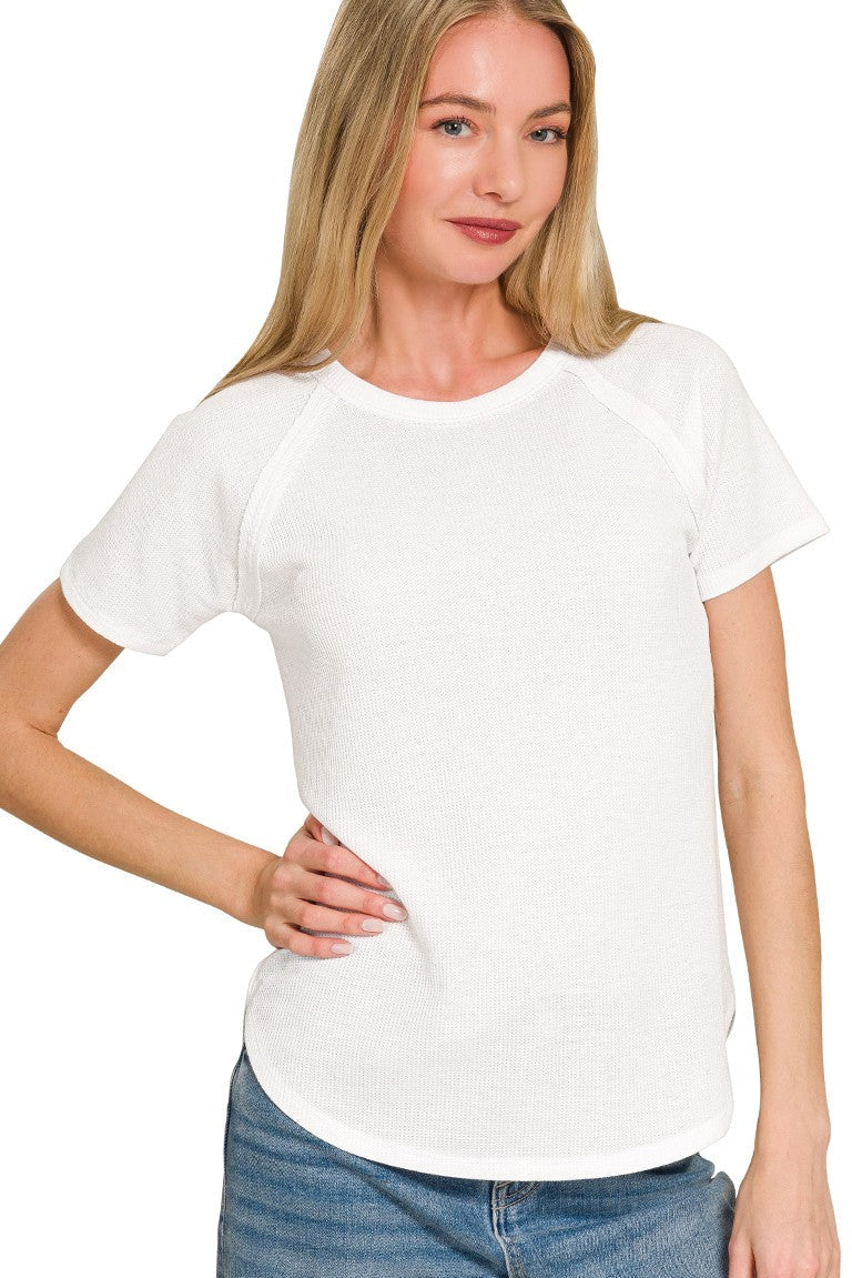 Zen Everyday Waffle Tee (White)