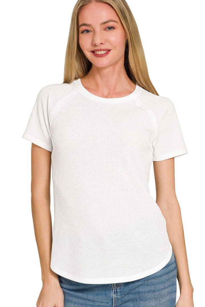 Zen Everyday Waffle Tee (White)