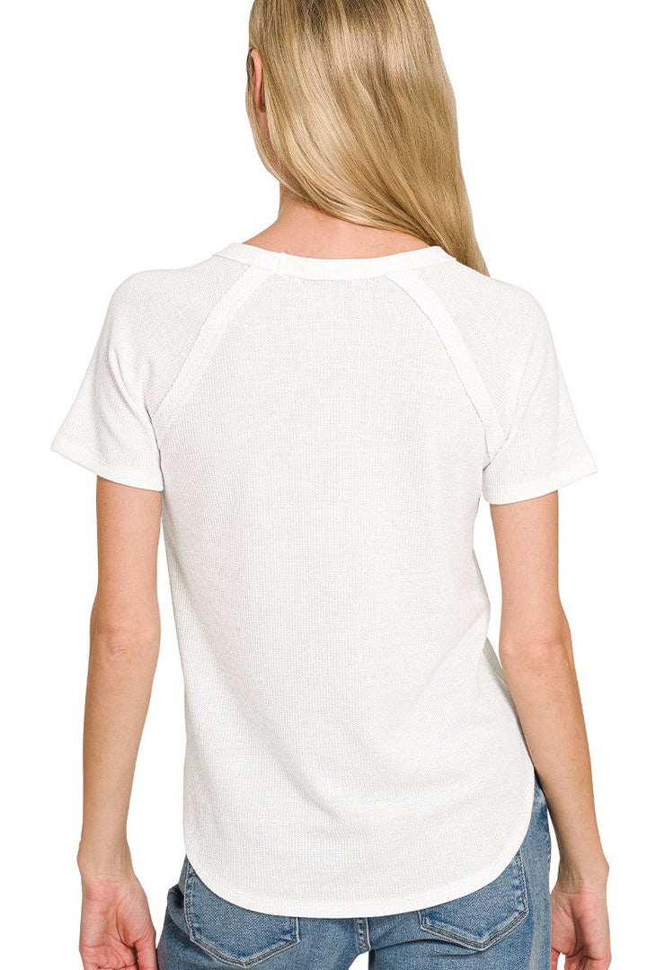 Zen Everyday Waffle Tee (White)