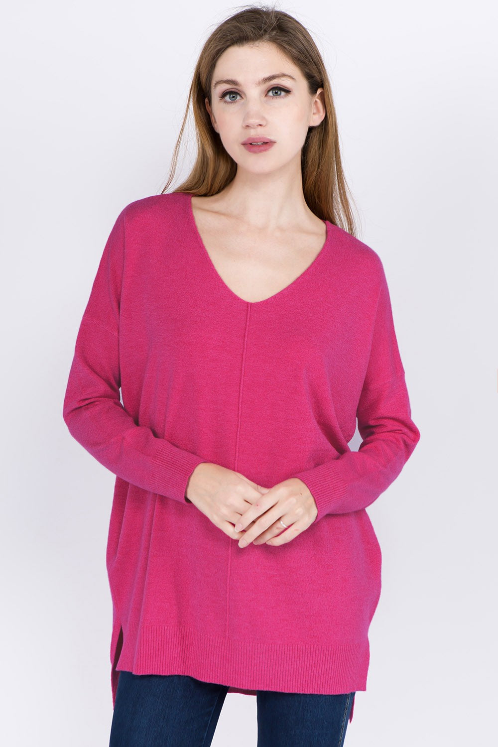 Comfy As Can Be Sweater (Hibiscus)