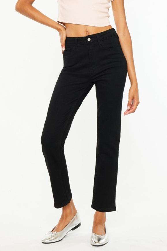 Kancan Adaline Slim Leg Jean (Black)