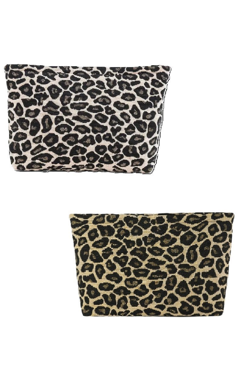 Leopard Cosmetic Bag (2 colours)