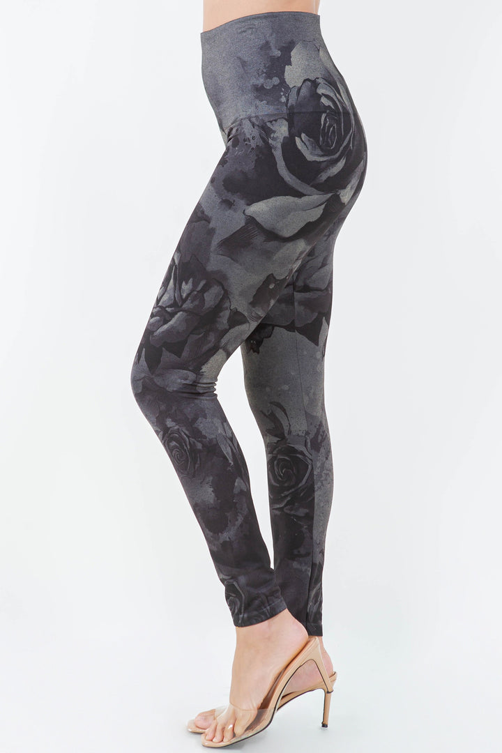 M Rena Dark Floral High Rise Legging