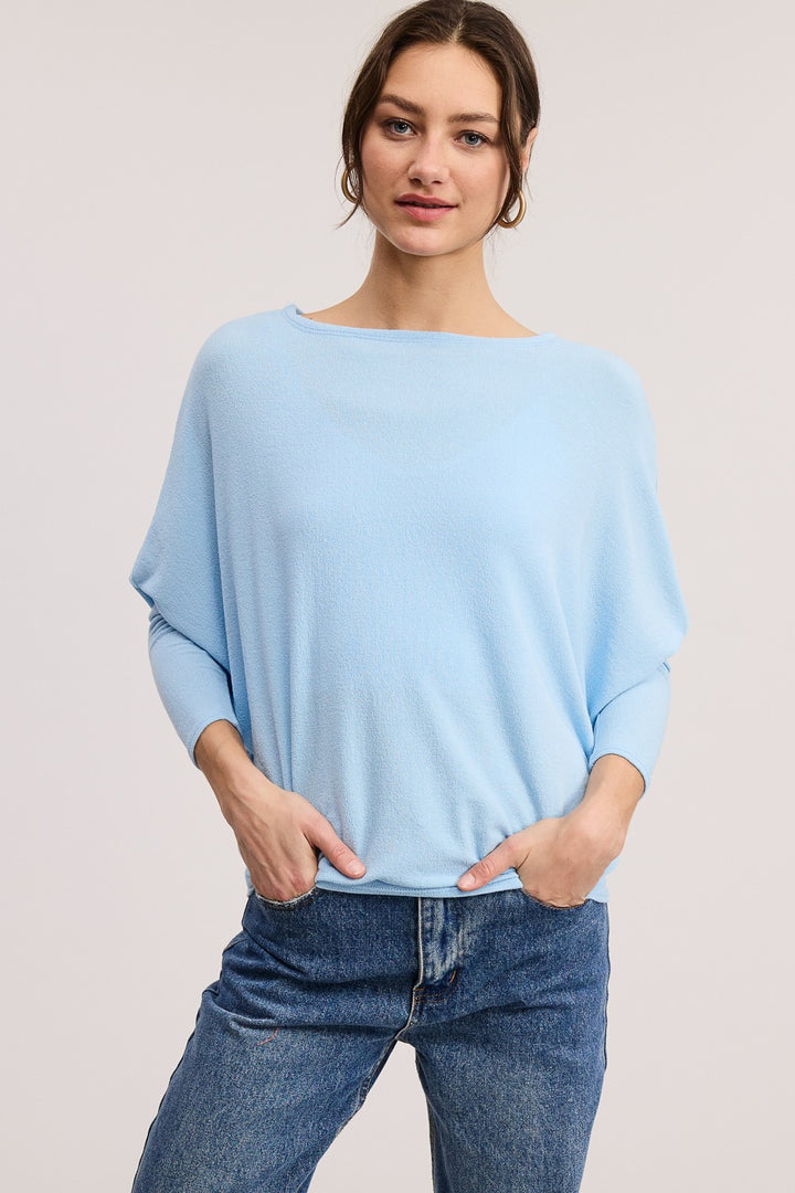 Jolie All Day Slouch Top (Air Blue)