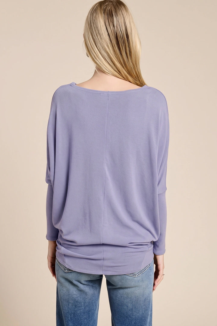 Jolie All Day Slouch Top (Periwinkle)